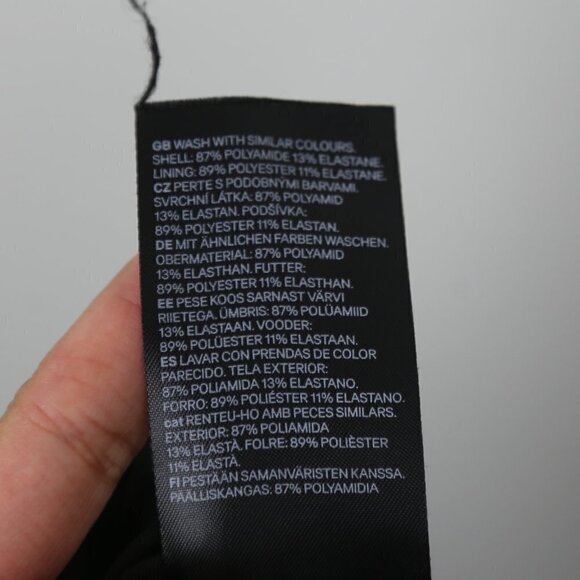 H&M Mama Ruffle Trimmed One Piece Swimsuit Black Size XL - Picture 9 of 10